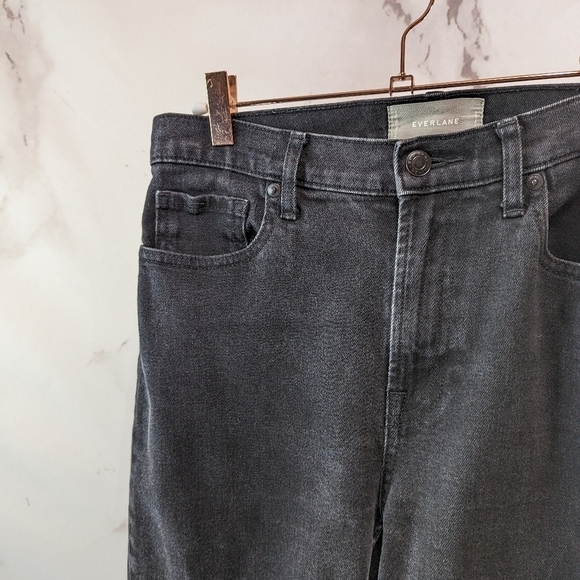 Everlane Jeans Women 29 Washed Black Gray Charcoal High Rise Skinny Regular - Picture 2 of 11
